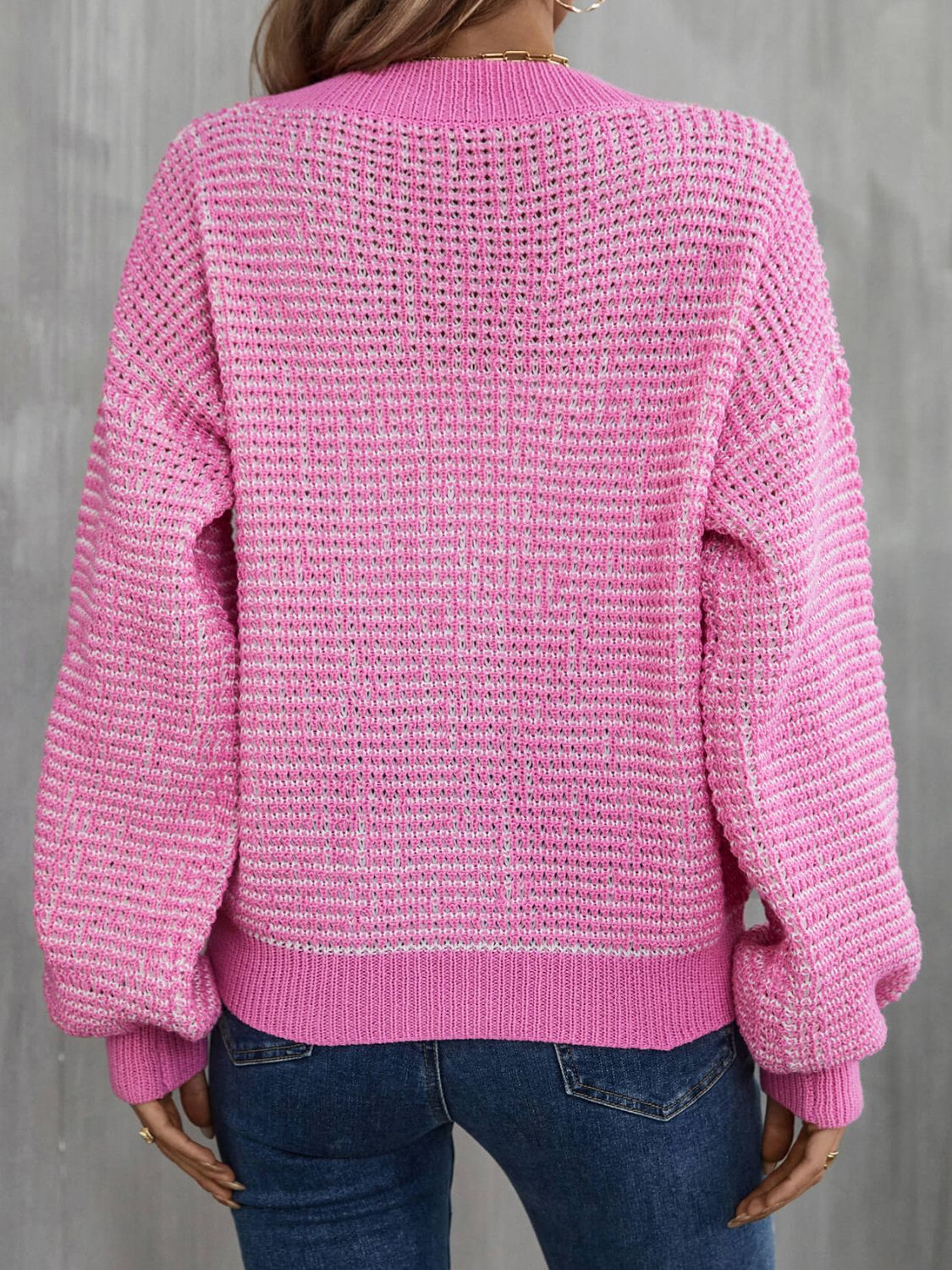 Angel Wings Heathered Lantern Sleeve Cardigan bf18b26ee7914140b0cd4005191ff60b-Max Glownestbest