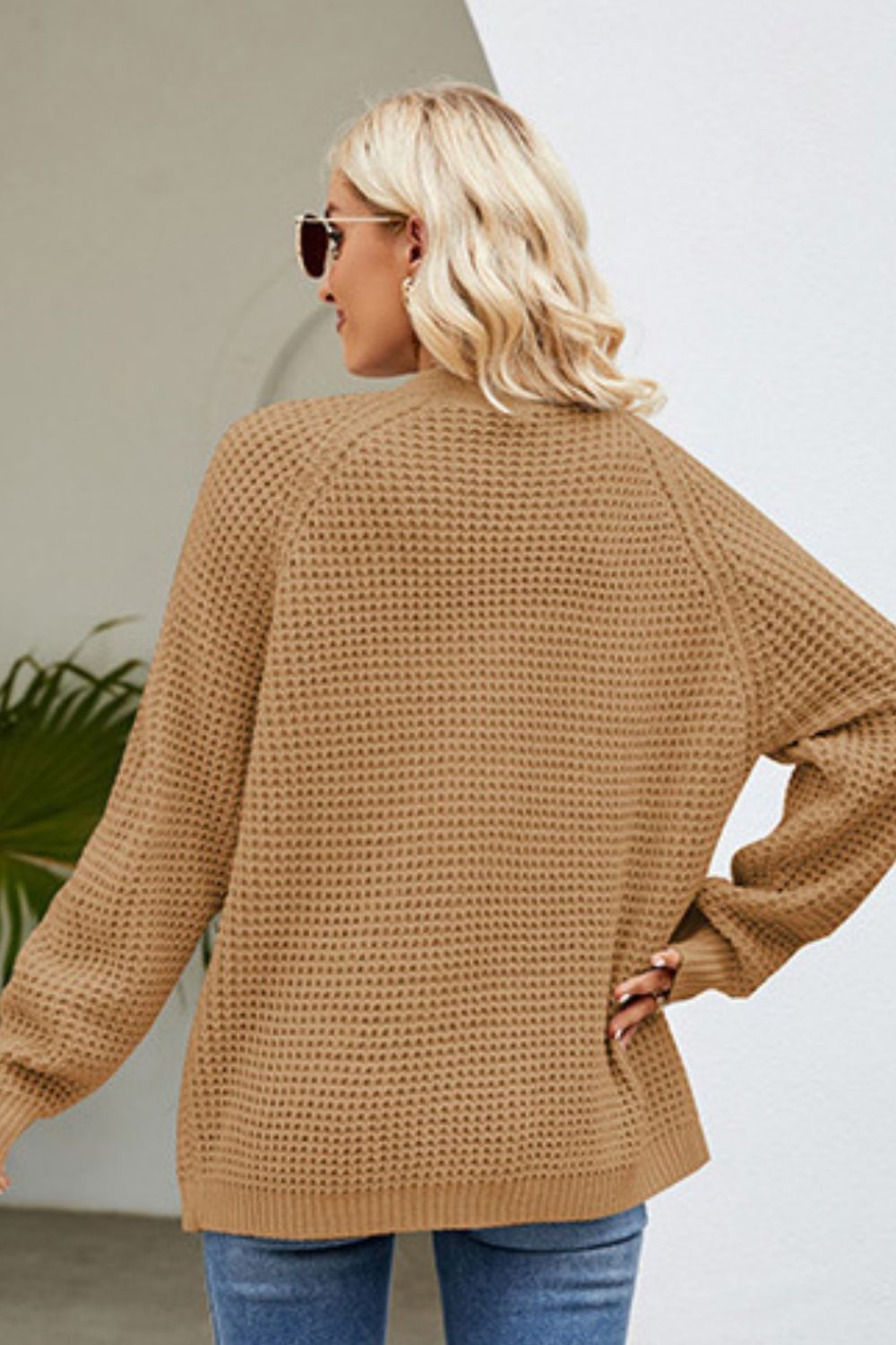 Open Front Raglan Sleeve Pocketed Cardigan bf4959f0-7b9b-4e5a-a217-035fa16d8b29-Max Glownestbest