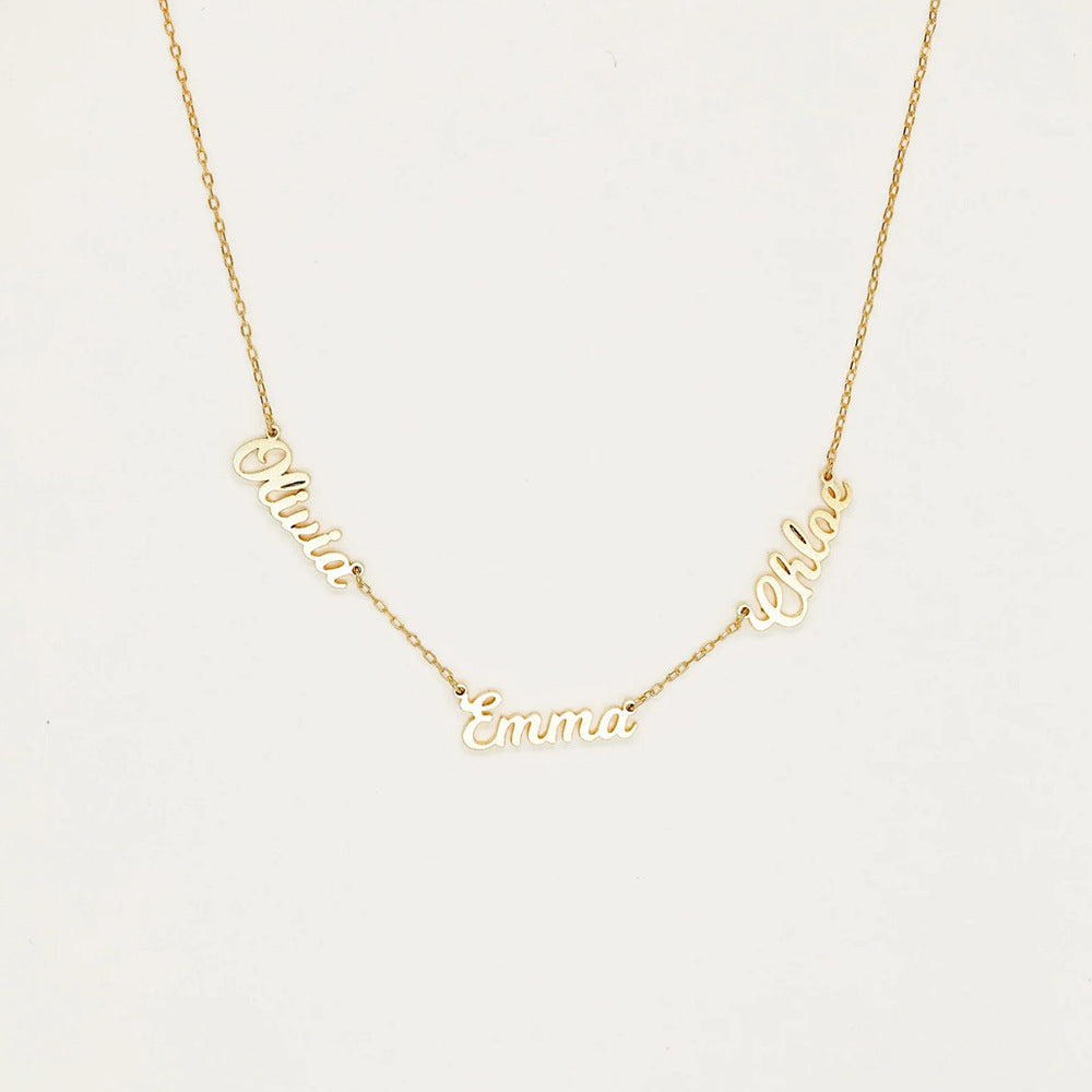 Fashionable Customizable Letter Name Necklace bf8a4fe9-55c9-4caa-83f3-4e4692dcdb88 Artshiney