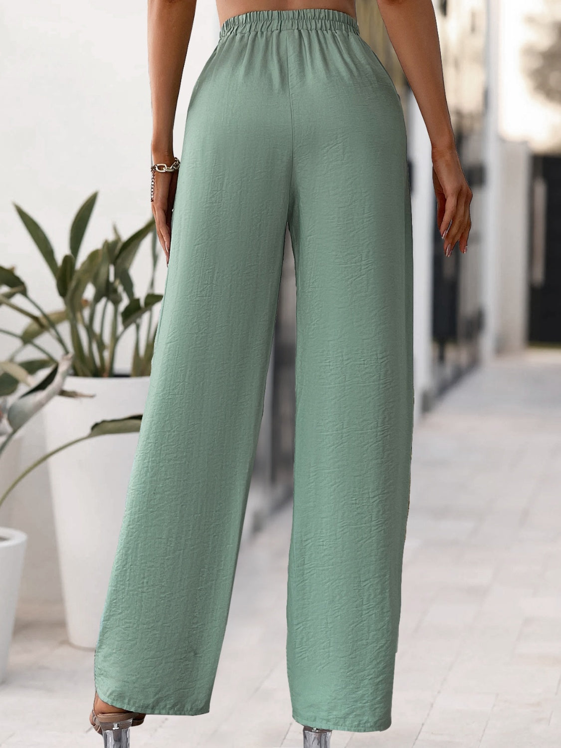 Tied High Waist Wide Leg Pants bff212ca-8b56-47e7-a4cf-a11aea8cd5f6-Max Trendsi