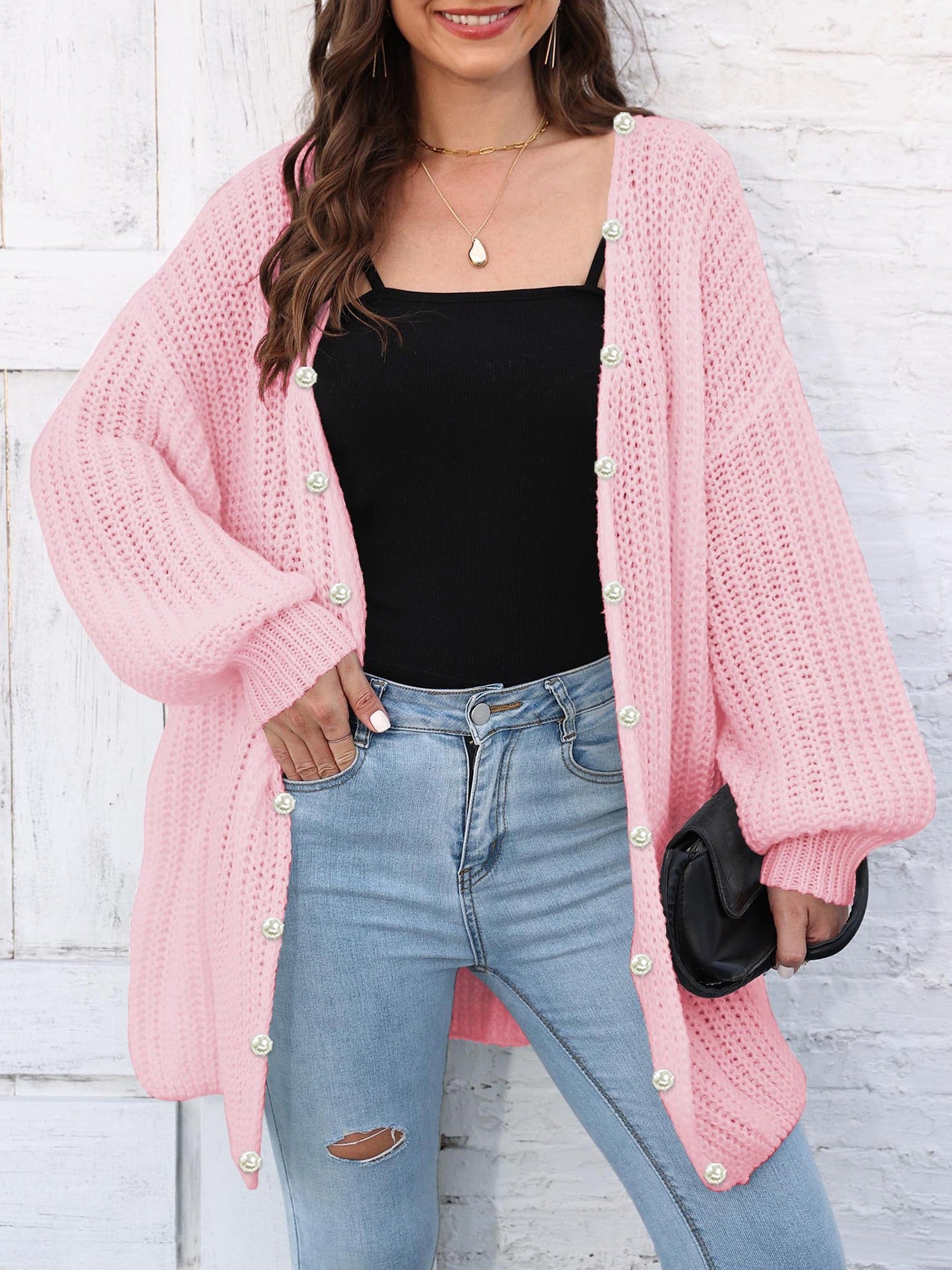 Open Front Long Sleeve Cardigan c016bd81-385e-4e29-b154-3cbb6b820668-Max Glownestbest
