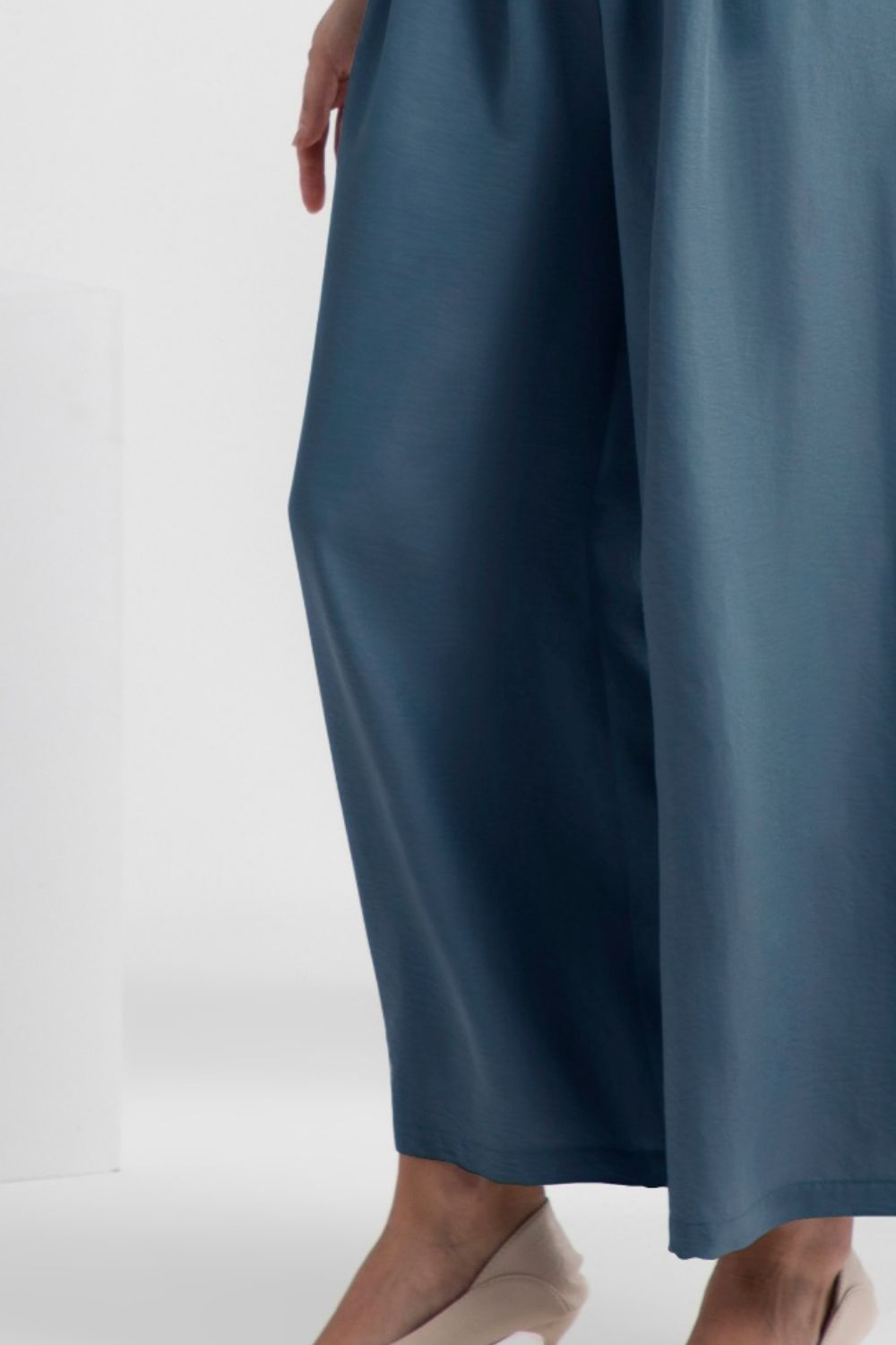 FAM-FAM Wide Leg Elastic Waist Pants c106397a-0ca5-4d43-b2cf-689fbb1d0180-Max Trendsi