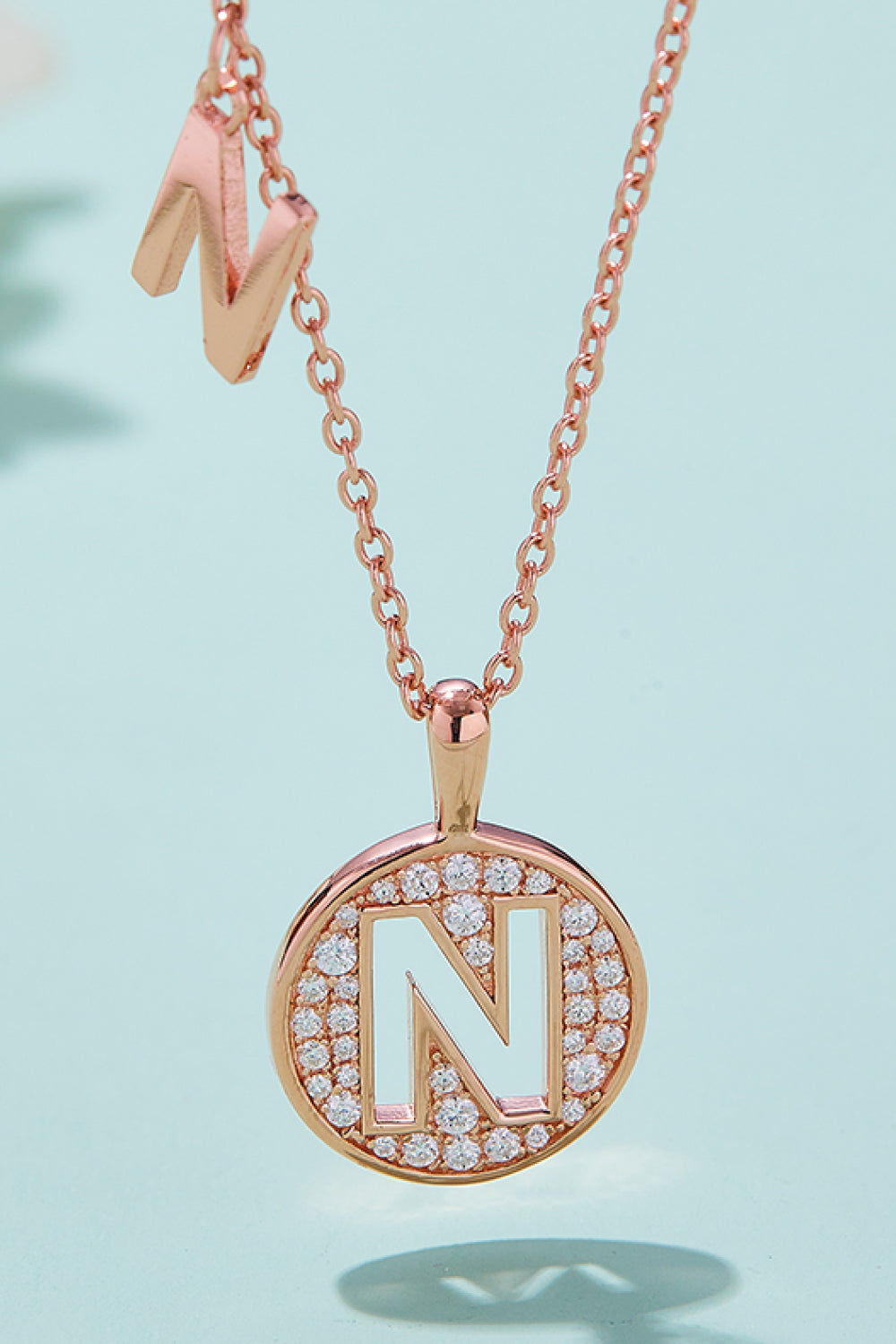 Adored Moissanite K to T Pendant Necklace N One Size c1e8744d092e44e6b55acbf9457471f7-Max Trendsi
