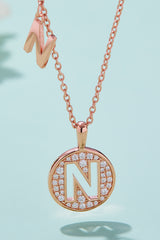 Adored Moissanite K to T Pendant Necklace N One Size c1e8744d092e44e6b55acbf9457471f7-Max Trendsi