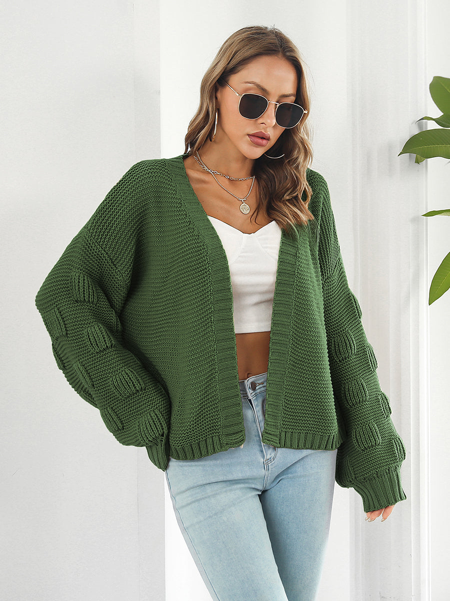 Open Front Ribbed Trim Cardigan c21ab64361844c999a0aa82a1ad57908-Max Glownestbest