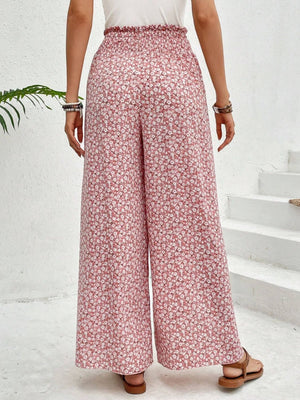 Tied Printed Wide Leg Pants c285231f-0a0e-4256-a66c-e2edcfc11c69-Max Trendsi