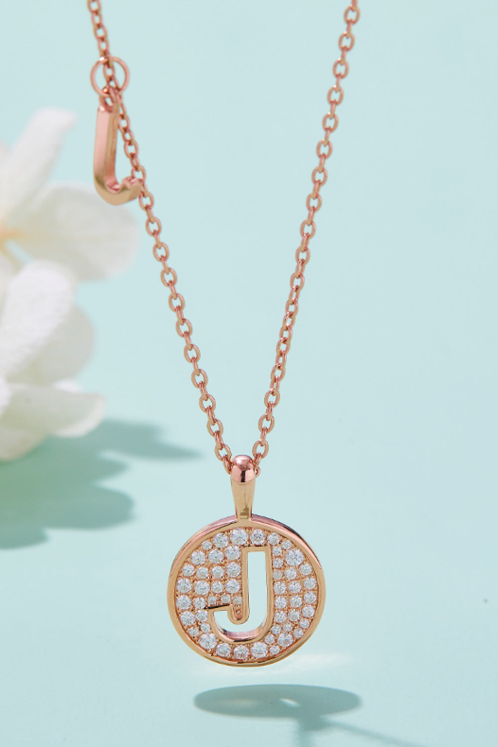 Moissanite A to J Pendant Necklace c4b618f16b634125a76e6df44aa5efb4-Max Trendsi