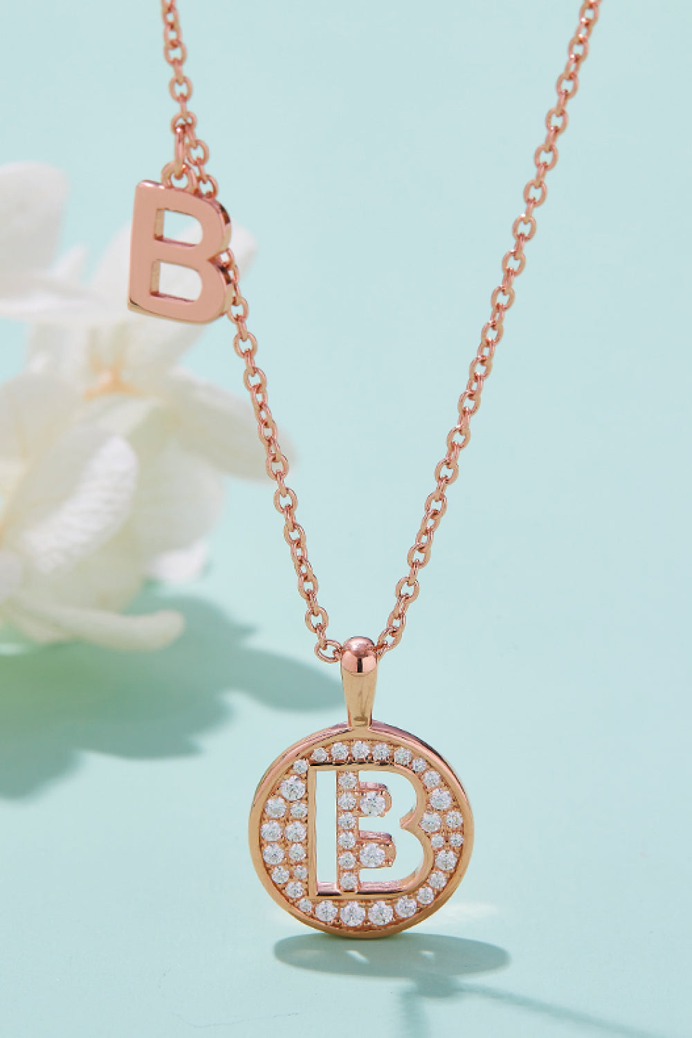 Moissanite A to J Pendant Necklace c4ef94edcb2f4fc5b2f569e5f7740455-Max Trendsi
