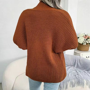 Open Front Lantern Sleeve Cardigan c598cac2143b4f7daf99ac2b6fdc9243-Max Glownestbest
