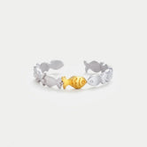 925 Sterling Silver Fish Open Ring Style B 7 c59c5108-e178-4c95-b861-2216923f2516-Max Trendsi
