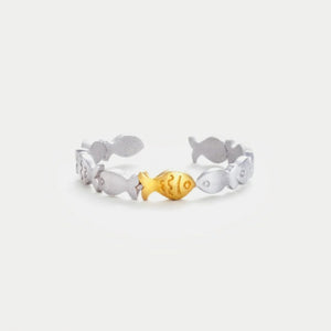 925 Sterling Silver Fish Open Ring Style B 7 c59c5108-e178-4c95-b861-2216923f2516-Max Trendsi
