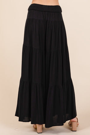 Mittoshop Tier Detail Smocked Elastic Waist Wide Leg Pants c5b30b17-ca4d-4924-a927-ff7c0881fbae-Max Trendsi