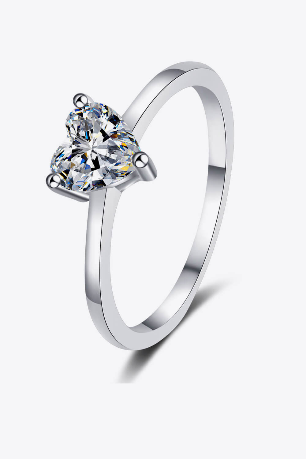 925 Sterling Silver Heart-Shaped Moissanite Solitaire Ring c6020d364c094cee834e9b18a88bae0c-Max Trendsi