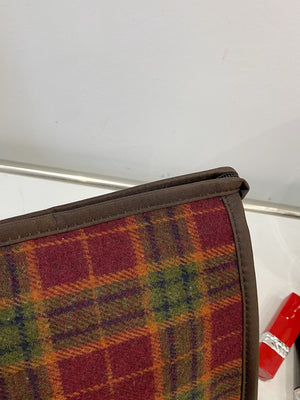 Contrast Plaid Clutch with Zipper c6d235da-8b54-4530-87d0-98887d813bb0-Max Trendsi