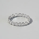 925 Sterling Silver Heart Link Ring Silver c71e2e68-348a-4a72-9e42-b0c22e7591ac-Max Trendsi