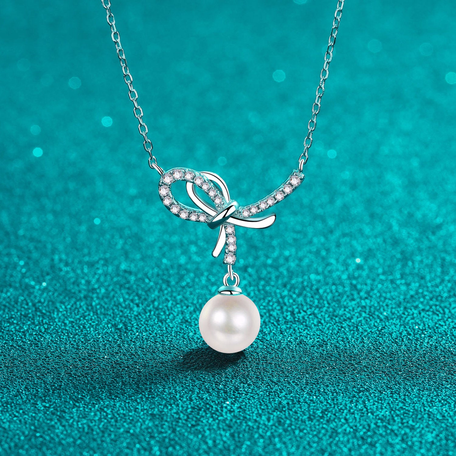 Natural Pearl Pendant Moissanite 925 Sterling Silver Necklace c74cc5dc-6c9d-4f17-9019-e2136ec4ea31-Max Trendsi