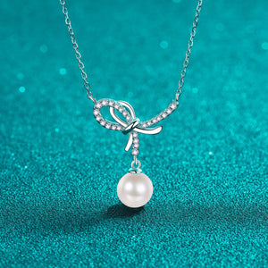 Natural Pearl Pendant Moissanite 925 Sterling Silver Necklace c74cc5dc-6c9d-4f17-9019-e2136ec4ea31-Max Trendsi