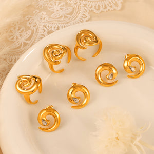 Titanium Steel Spiral Shape Ring c813f650-3b34-43c9-b0f5-df59240f6edc-Max Trendsi