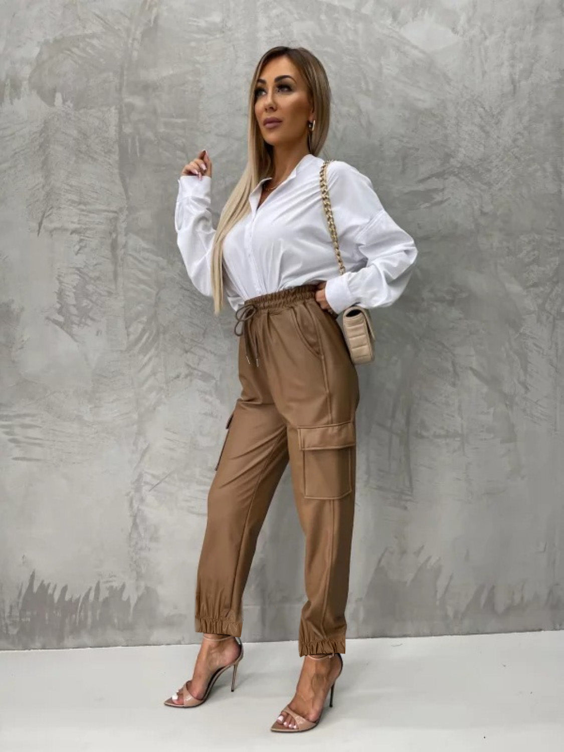 Tied High Waist Pants with Pockets c9bcfabc-34ab-4eef-ae2c-b603cd714065-Max Trendsi