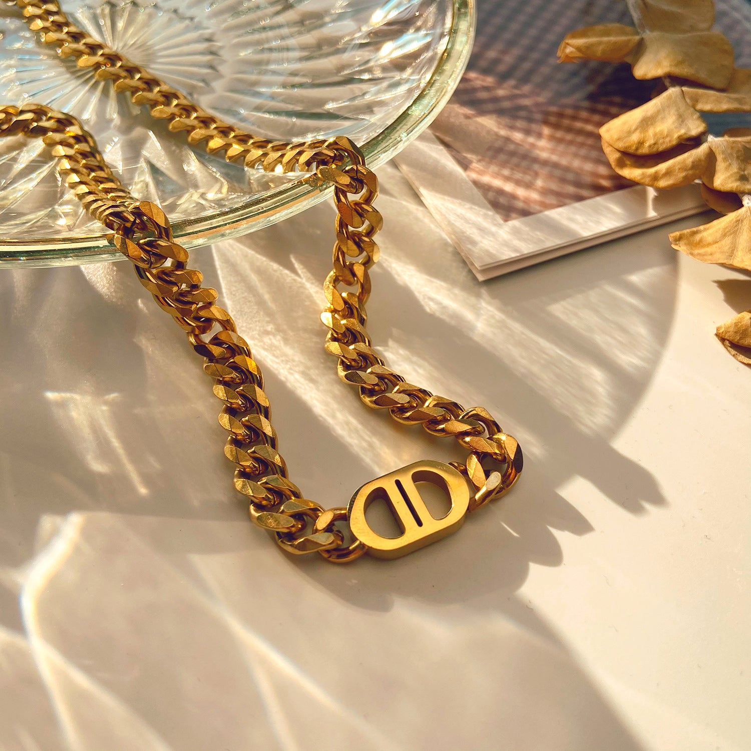 Miami Cuban Chain Necklace ca50ab4c-afd0-4a18-abb3-65c8d91aea6f Artshiney