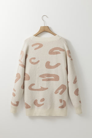 Leopard V Neck Button Down Cardigan ca5e15dc22224150bf1ecfeb9e2f71f7-Max Glownestbest
