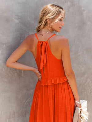 Ruffled Sleeveless Tiered Maxi Dress with Pockets cc002f98-446f-45b4-9495-72cb4a6e4b76-Min Glownestbest