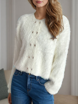 Heart Button Round Neck Cardigan cc199f47-8ca4-49c1-a762-8de0f0bed588-Max Glownestbest