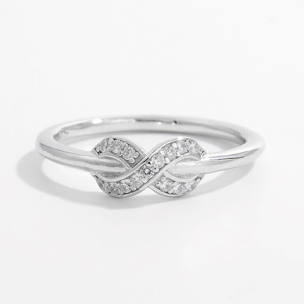 925 Sterling Silver Zircon Geometric Ring Silver cd1991c2-6aec-40de-a672-23771b3c96e5-Max Trendsi