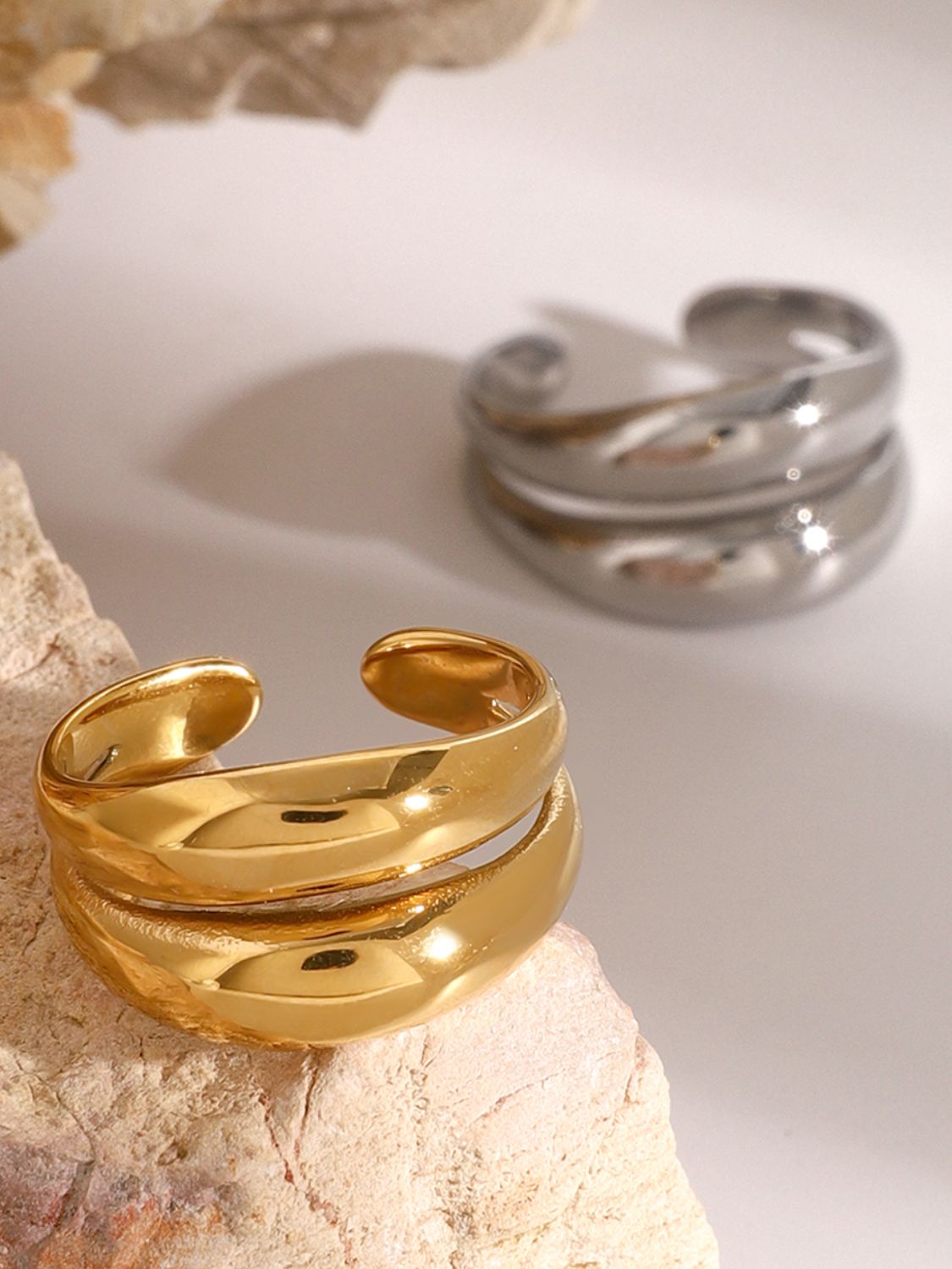 Stainless Steel Double-Layered Ring cdd4536f-b5a9-4507-b18e-b11657042647-Max Trendsi