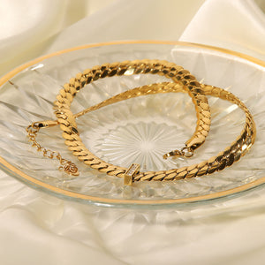 18K Gold Thick Chain Design Simple Hip Hop Style Necklace ce0d20ff-587f-4b08-b9e9-48cf512c3f62 Artshiney