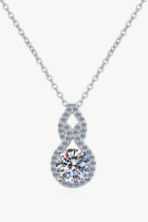 1 Carat Moissanite Pendant Necklace Silver One Size ceecd23e5f9d4fe692af9d23b04765ab-Max Trendsi