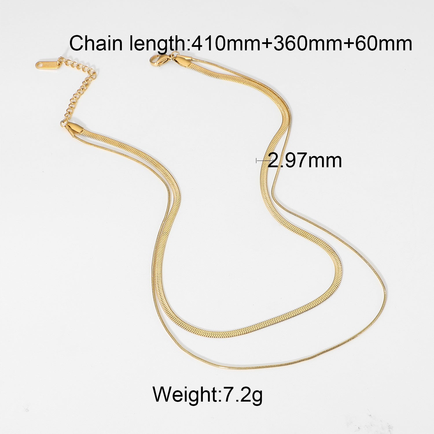 18K Gold Vintage Simple Cuban Chain Design Versatile Necklace Style C cf78b8c7-dac4-4877-915f-2da25e729de4 Artshiney