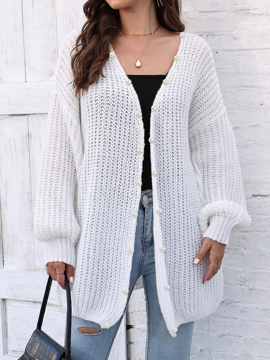 Open Front Long Sleeve Cardigan d01f351d-1944-4600-8b15-19c2e7b6d689-Max Glownestbest
