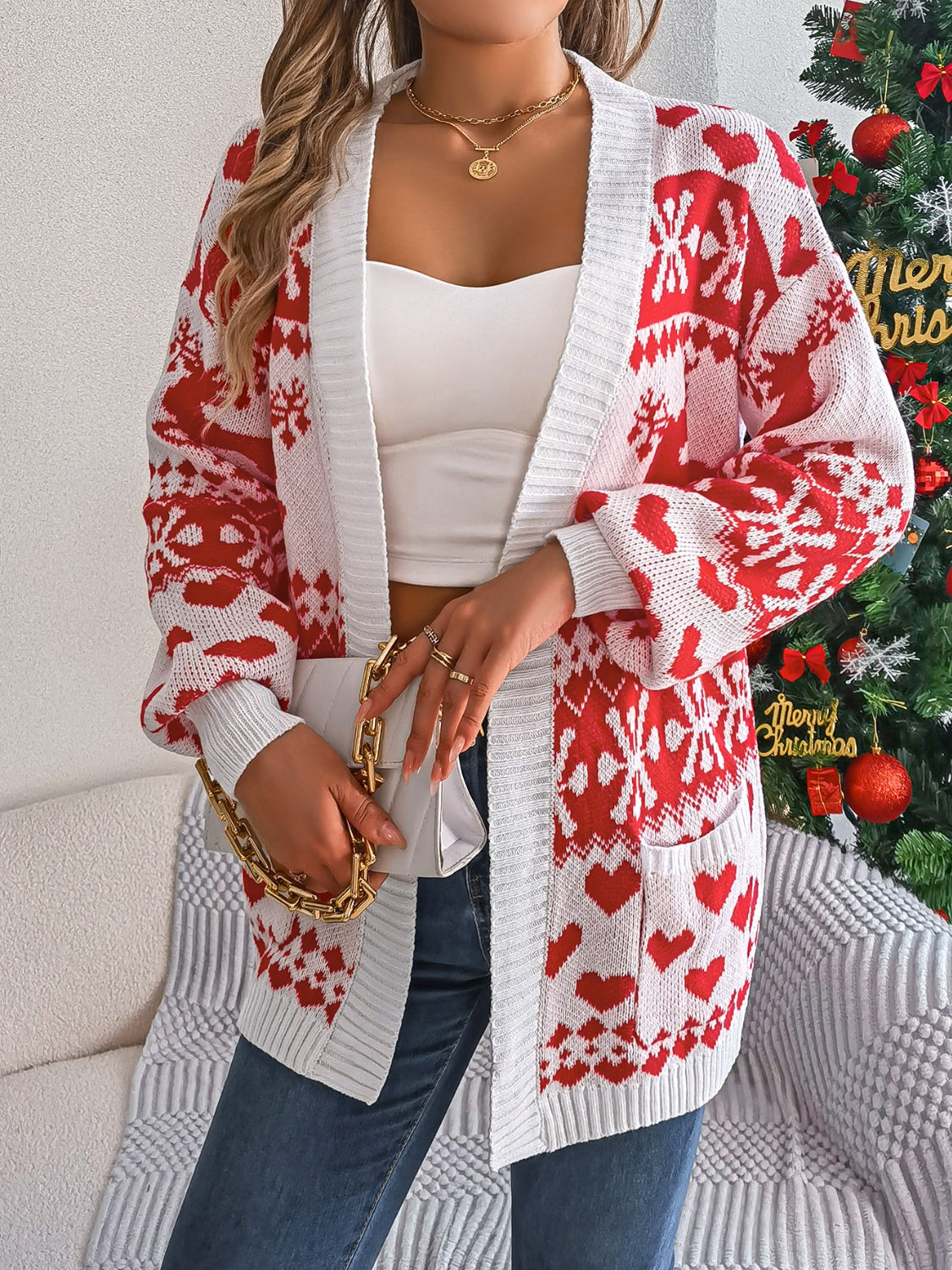 Pocketed Open Front Long Sleeve Cardigan d023e714-ca0e-45d5-9336-ac8faf659437-Max Glownestbest