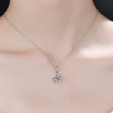 2 Carat Moissanite 925 Sterling Silver Necklace Silver One Size d150237c-2950-4878-8309-57d0e58e0f8c-Max Trendsi