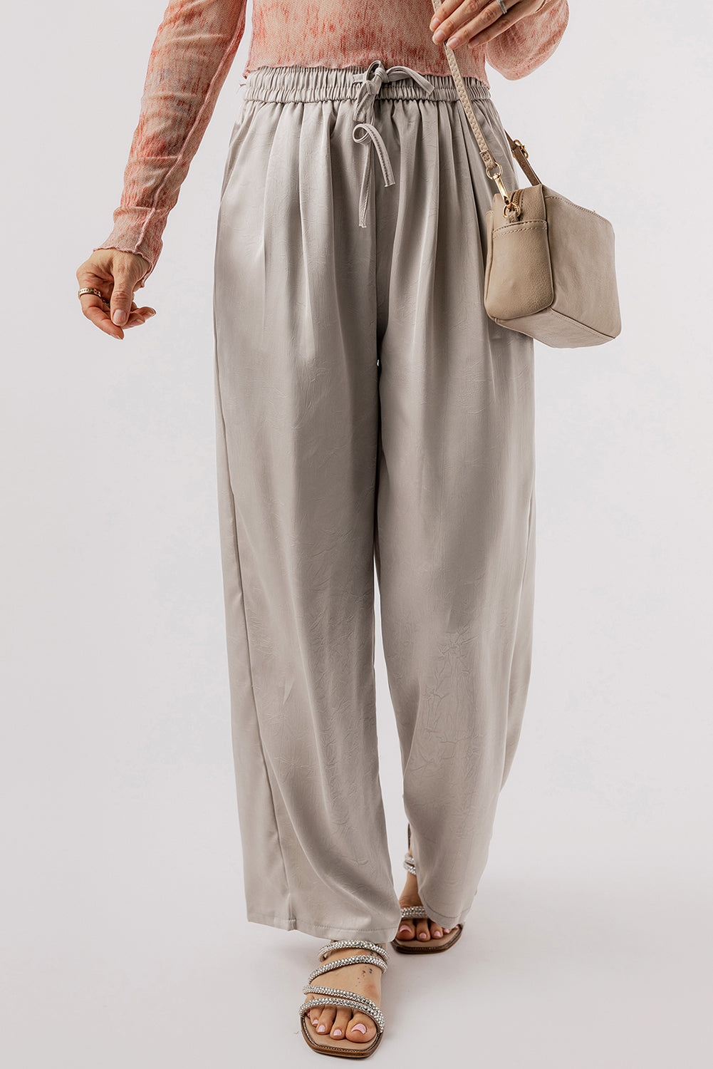 Smocked Wide Leg Pants d2a686d0-5389-460f-9946-feb552d67d5e-Max Trendsi