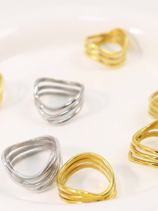 Titanium Steel Three-Layered Ring d371ac5d-8fef-47cc-be96-251411d1037e-Max Trendsi