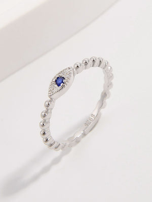 925 Sterling Silver Inlaid Zircon Ring d3740fd9-3ddc-4a78-96f9-890159e3a1aa-Max Trendsi