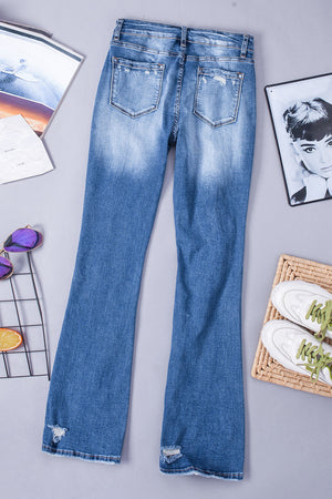 Sequin Bow Distressed Bootcut Jeans d4a913bb-10e5-4b49-857d-f4ec4ece9447-Max Trendsi