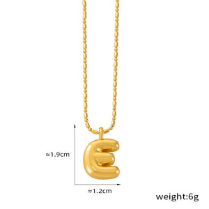 18K gold simple and elegant 26 letters design light luxury style necklace d4fbb07d-cdd5-4f0d-b7d4-531730402505 Artshiney