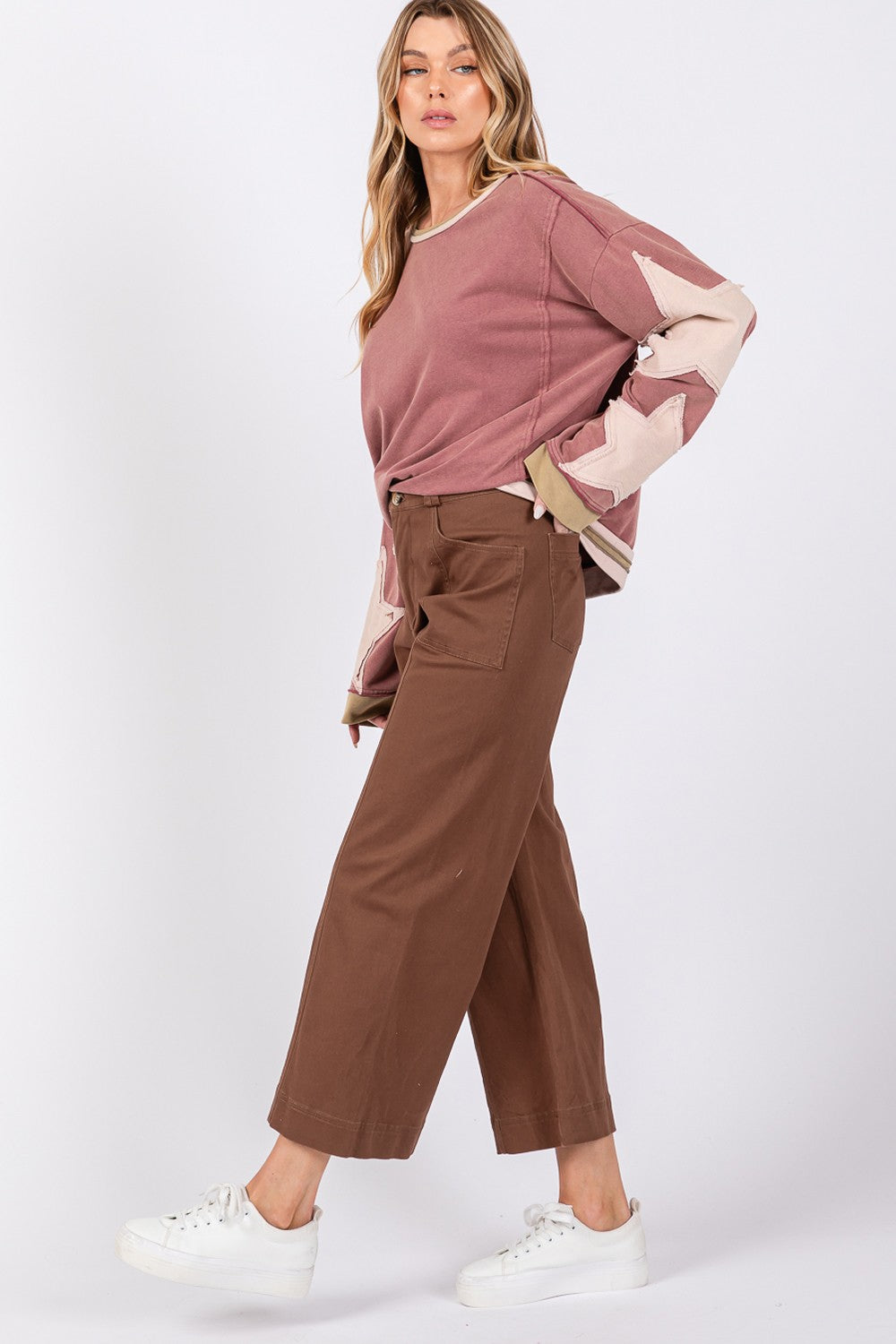 SAGE + FIG Wide Leg Cropped Pants d50a4a82-8a08-46aa-aec9-b68b618a968c-Max Trendsi