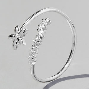925 Sterling Silver Flower Ring d513131f-b7a3-4daa-a413-0ee35c9925a4-Max Trendsi