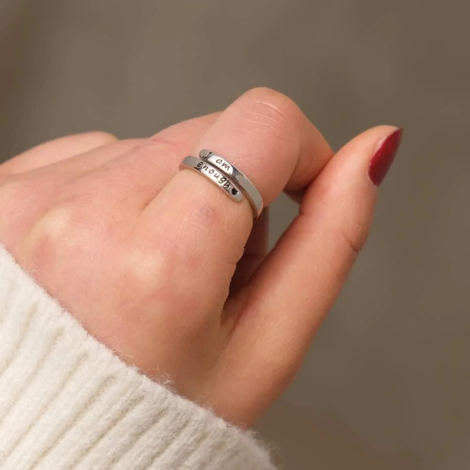 925 Sterling Silver Engraved Bypass Ring d582096c-22b3-4c63-8959-da7fa5322478-Max Trendsi