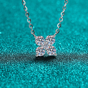 1.26 Carat Moissanite 925 Sterling Silver Geometric Shape Pendant Necklace d887a684-ffeb-49eb-9059-72ac599e724b-Max Trendsi