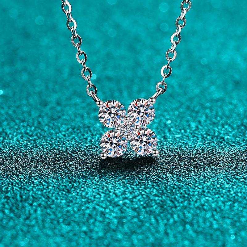 1.26 Carat Moissanite 925 Sterling Silver Geometric Shape Pendant Necklace d887a684-ffeb-49eb-9059-72ac599e724b-Max Trendsi