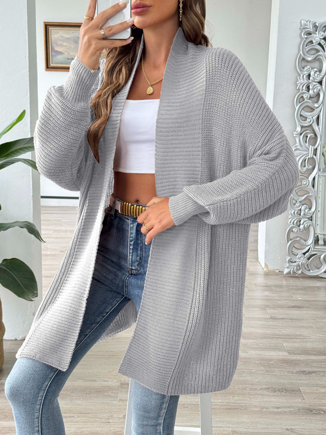 Open Front Long Sleeve Cardigan d8d4bb61-4515-43c7-a88a-f74a9e84b6b6-Max Glownestbest