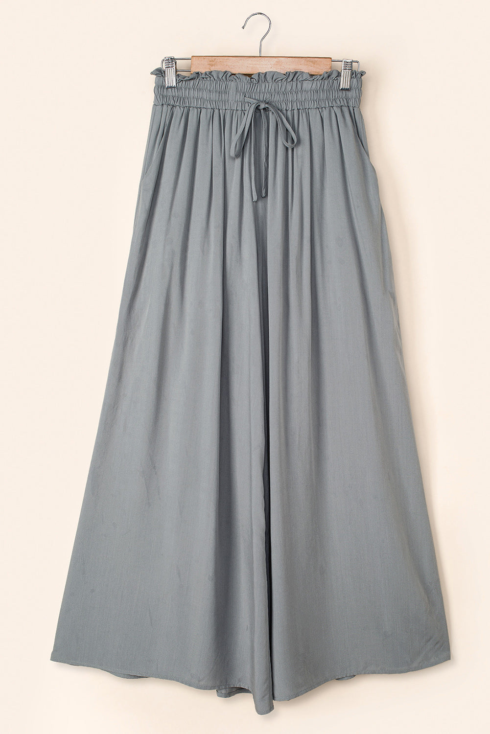 Drawstring Waist Wide Leg Pants d91462d745be4248840c69ffd7d8b8da-Max Trendsi