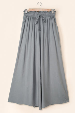 Drawstring Waist Wide Leg Pants d91462d745be4248840c69ffd7d8b8da-Max Trendsi