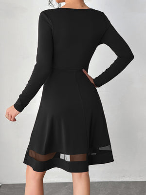 Square Neck Long Sleeve Mini Dress d92bd66c-ac91-44cc-8a77-ec7b3b4c1e59-Max Glownestbest