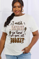 Glownestbest ® | Simply Love Full Size Round Neck Graphic Cotton Tee White db8d9846f1e041d68ca4f5eec1e21e7d-Max Glownestbest